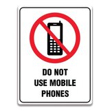 DO NOT USE MOBILE PHONES SIGN
